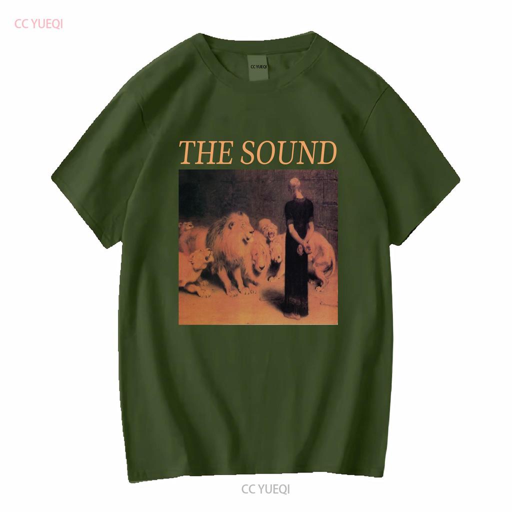 the sound T Shirt from lions mouth vintage Washed Stylish Top For Everyday Wear Casual Versatile Unisex homme fashion Soft