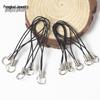 Elastic DIY Jewelry & Phone Lanyard with Lobster Clasp & Metal Tube