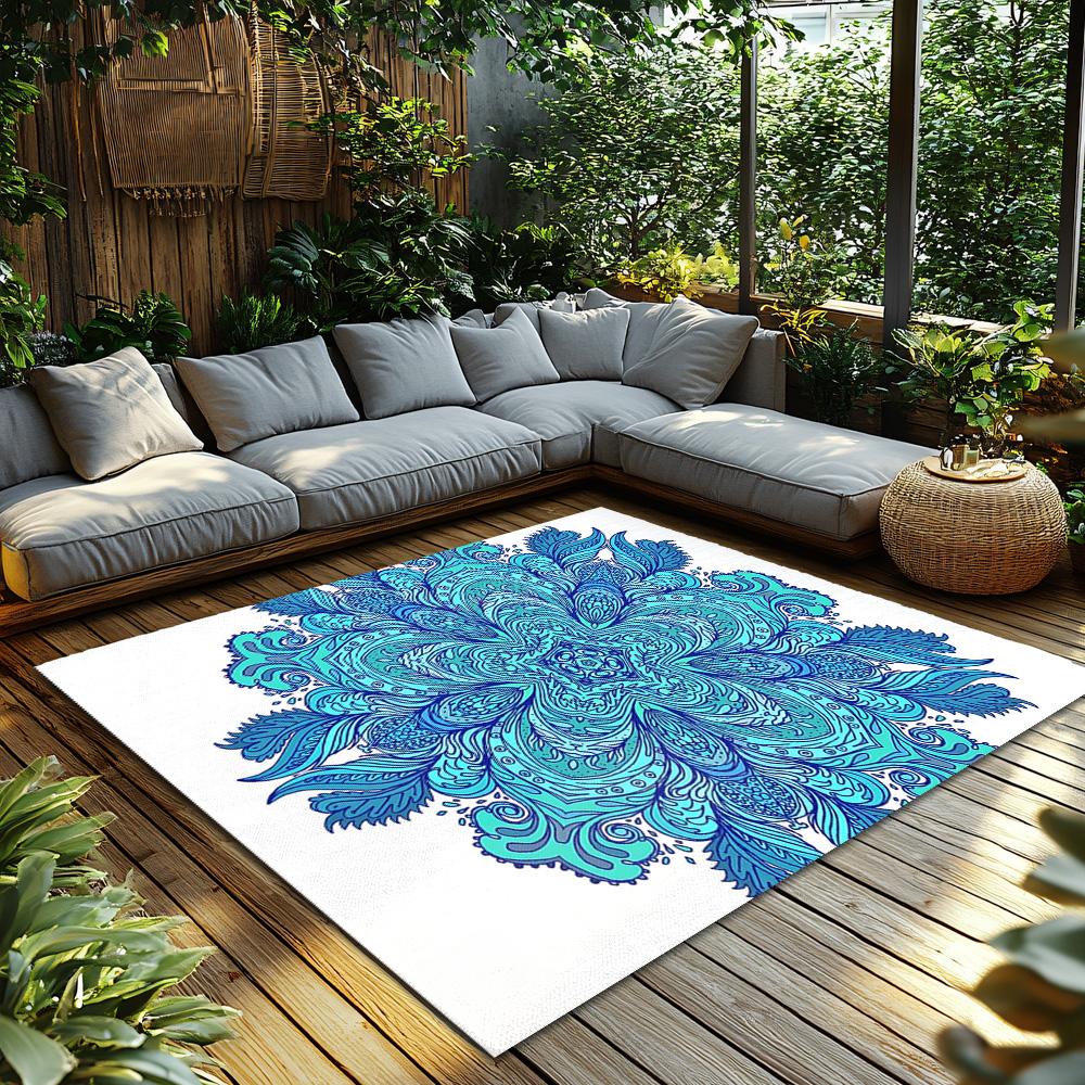 Boho Area Rug Washable Non Slip Modern Abstract Pattern Carpet Living Room Decor Home Accent Floor Mat Bedroom Rugs Hippie Rug