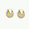 2023 S925 Silver Pearl Basket Earrings: Luxury Lightweight Ear Cuff for Women