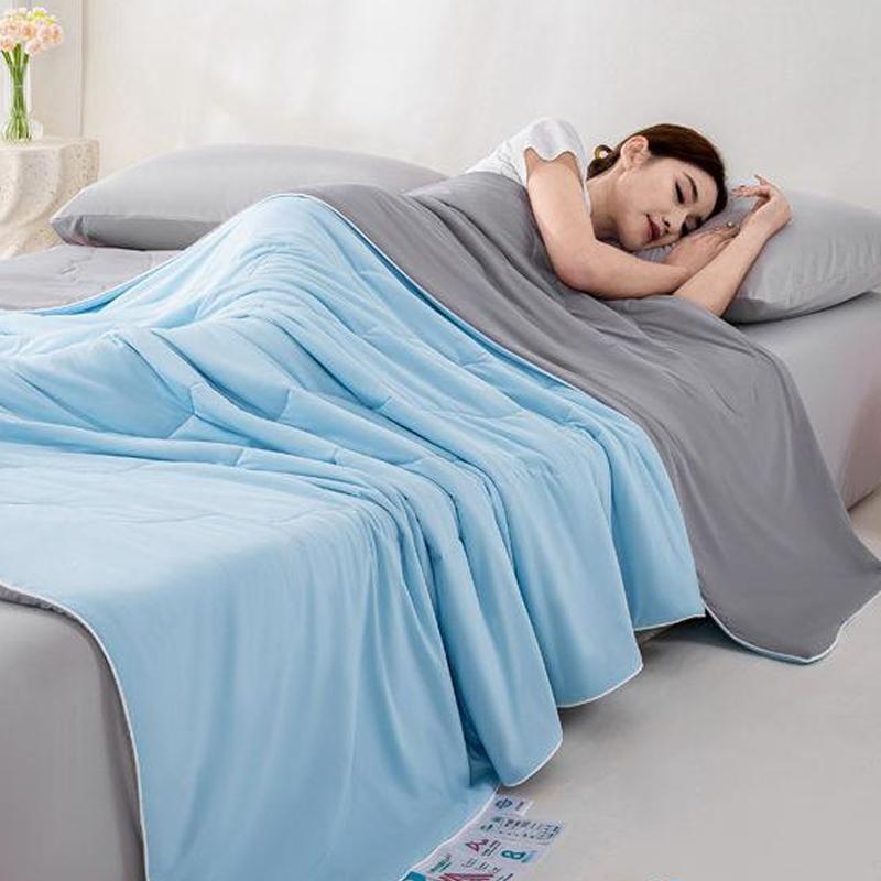 Sommerliche kühle, bequeme, einzelne, dünne Steppdecke, maschinenwaschbar, Klimadecke, Studentenzimmer-Steppdecke, Bettwäsche, lässige Decke