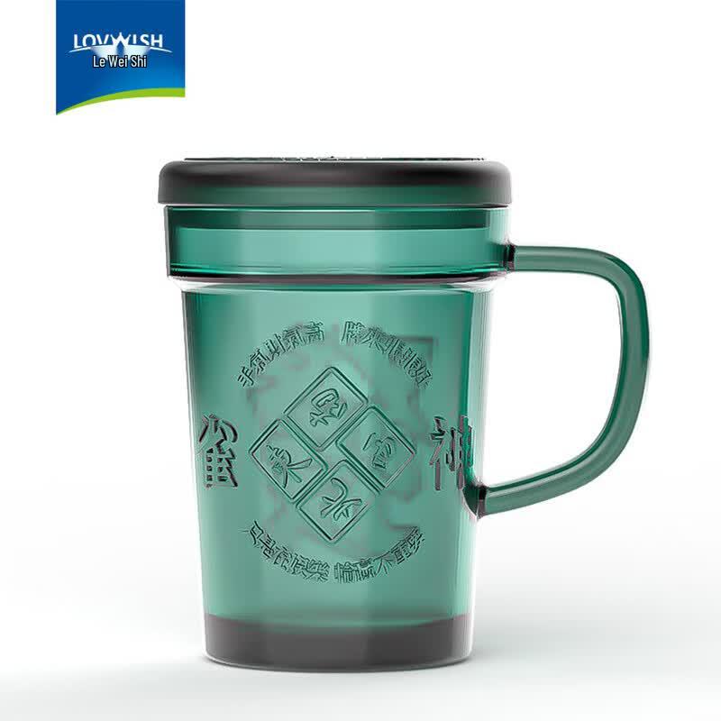 LOVWISH Double Wall Glass Fortune Cup 450ml