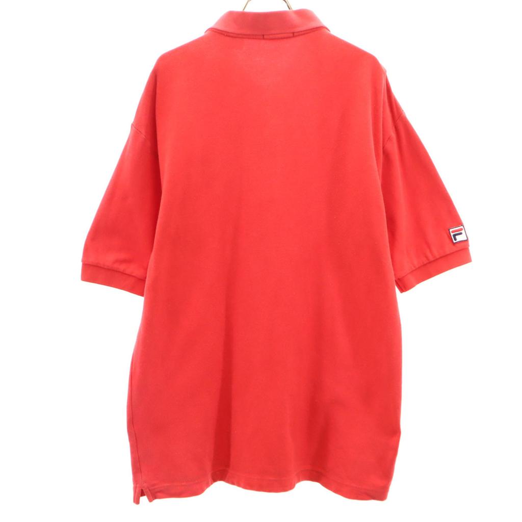 Fila 90s Made In USA Old Short Sleeve Polo Shirt M Red Men's Used