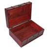 Retro Wooden Gift Box Essential Oil Alloy Hinge Decorative Treasure Storage Chest Box for Home Office
