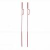 2 PCS Straw Cleaner Brush Silicone Long Dual Head Square Straw Brush with Hanging Hole Dishwasher Safe for Glass Metal