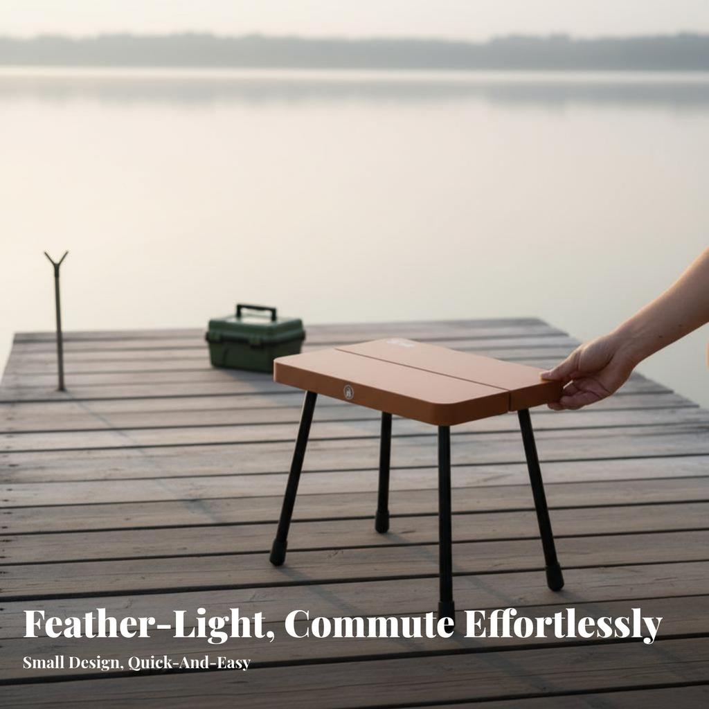 Mini Foldable Seat Lightweight Portable Stool Space-Saving Design Sturdyduty For Hikers Commuters Queuing Fishing Camping