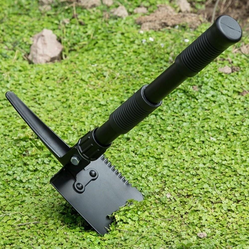 Multi-functional Folding Shovel High Carbon Steel with Storage Bag Portable Shovel Thickened Camping Shovel Camping Use
