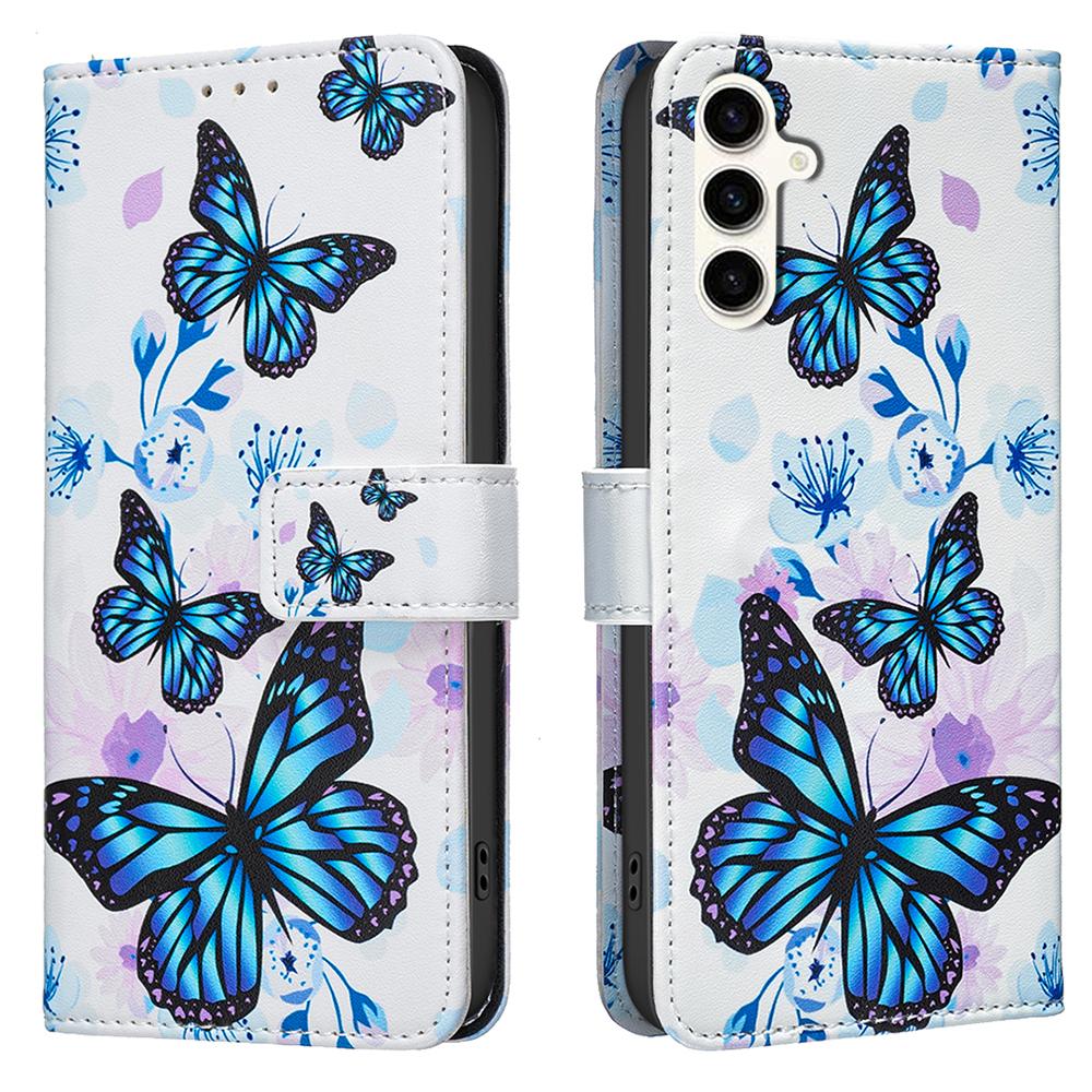 

For Samsung Galaxy A56 5G/A36 5G Leather Case Pattern Print Wallet Stand Phone Cover D