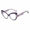 New Fashion Contrasting Cat Eye Sunglasses Personalized Casual Versatile Anti Blue Light Glasses Outdoor Travel UV Protection