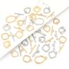 1 Set Stainless Steel OT Clasps Metal Toggle Clasps Wavy Buckle Connectors For Jewelry Making DIY Bracelets Necklace Accessories