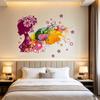 Girl Flower Pink Wall Decal For Home Interior Stylish And Sophisticated