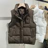 Cotton Vest Women's Autumn and Winter New Products Stand Collar Outer Wear Cotton Clothes Vest Vest Jacket Tide Horse