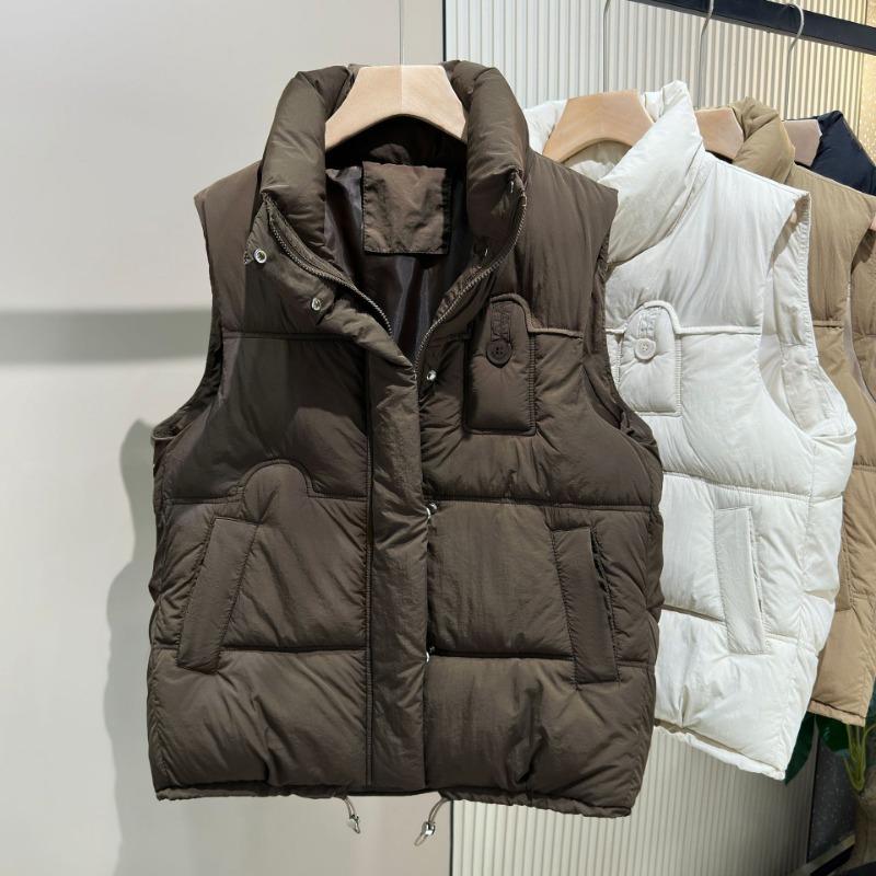 Cotton vest women's autumn and winter new products stand collar outer wear cotton clothes vest vest jacket tide horse