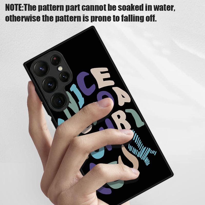 Magnetic For Magsafe Case For Samsung Galaxy S26 Ultra S25 Edge S24 S23 S22 Plus S21 FE Fashion Letter Pattern Hybrid Matte Cover