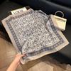 Silk scarf 71 * 71 imitation silk square scarf Korean atmosphere neck silk scarf flower pattern flower polka dot scarf