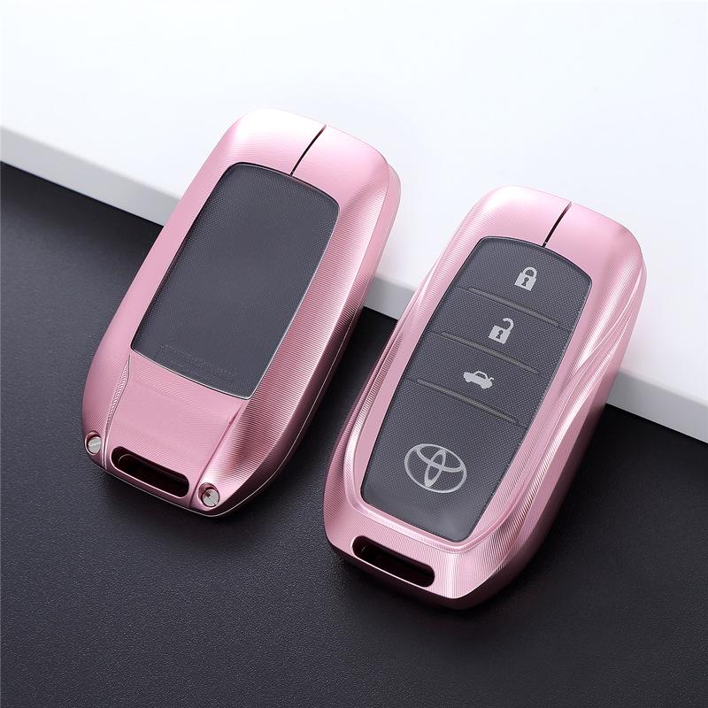 Toyota Key Case for Corolla, Camry, Avalon - Protective Metal Buckle Cover
