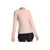 Nike Logo Print Running Training Casual Round Neck Long Sleeve T-Shirt Women Tops Nude DQ6639-800