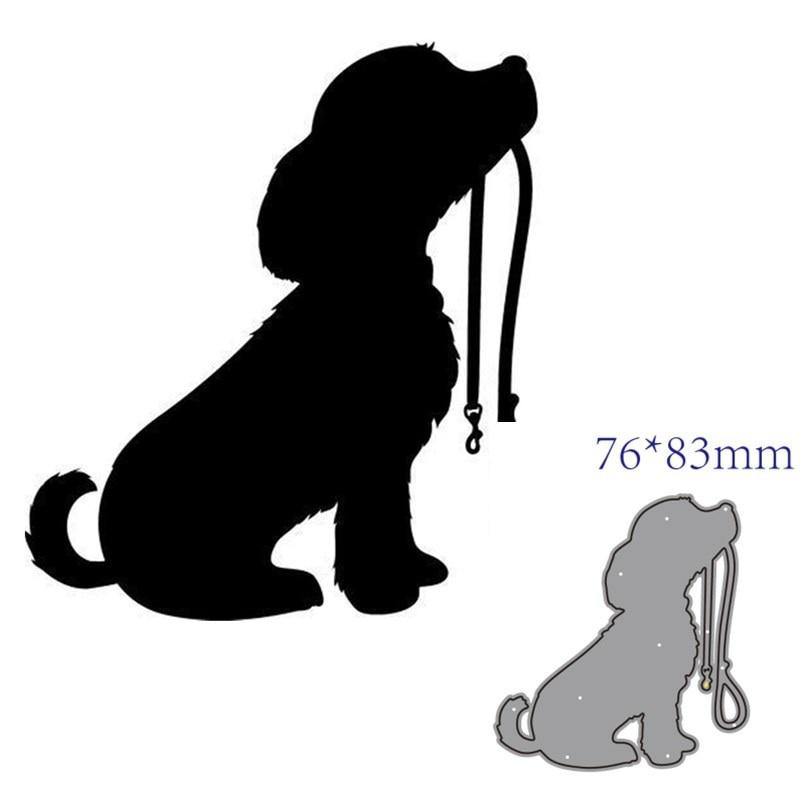 Animal Dog Metal Cutting Dies DIY Scrapbooking Embossing Paper Photo Album Crafts Templates Mould Stencils