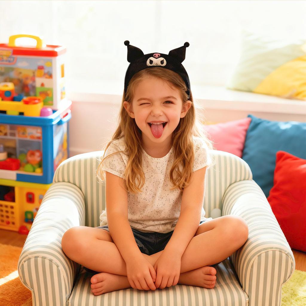 Girls Headband For Washing Face, Plush Wide, No Pinching, Cute Headband