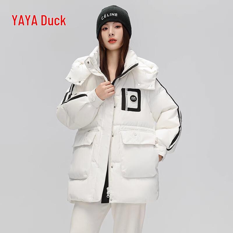 Yaya Women's Mid-Length Hooded Down Jacket