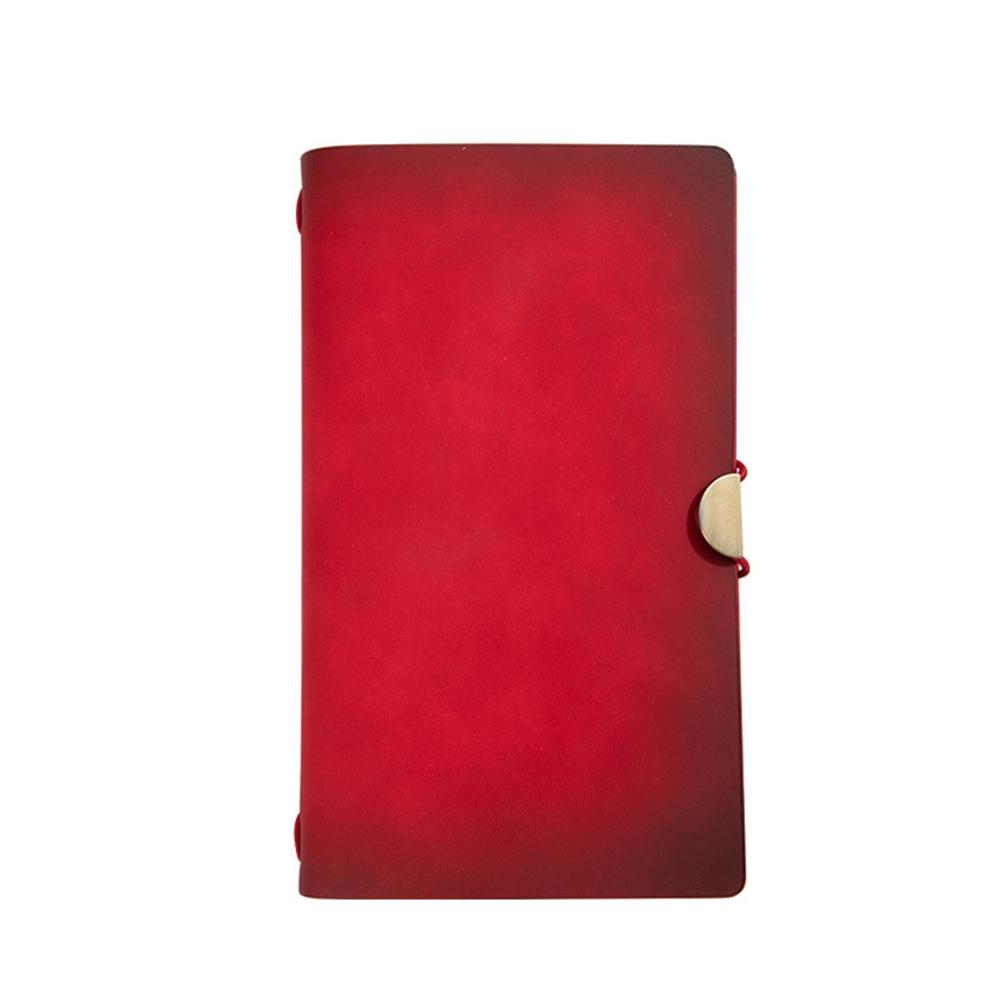 (Logo can be engraved) A6 leather strap notebook, small travel notebook, ledger, student travel diary, memo