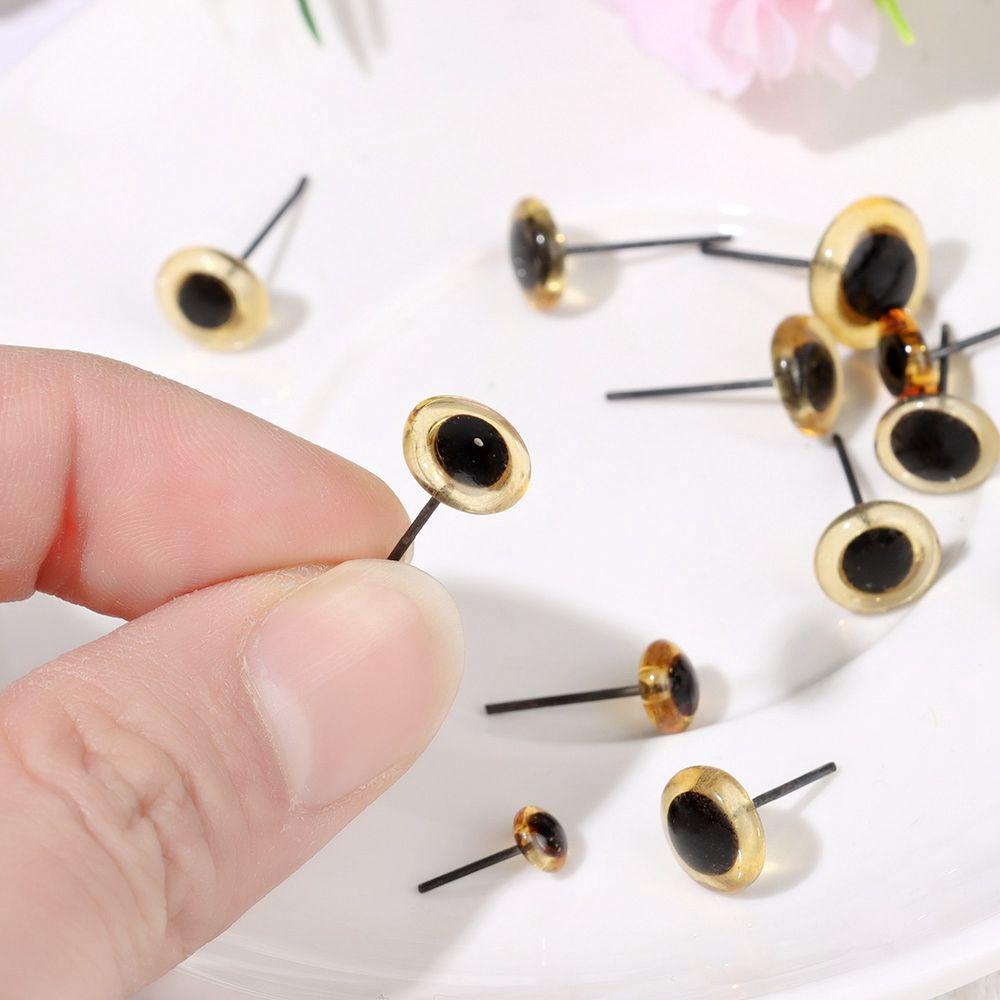DIY Toys 3/4/5/6/7/8/9/10/11/12mm Transparent Glass Eyes Bears Needle Felting Animals Puppets Making Dolls Accessories