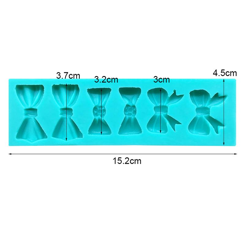 

Силиконовая форма для выпечки торта в виде банта Sugarcraft, инструменты для шоколадных кексов из смолы, инструменты для украшения помадкой