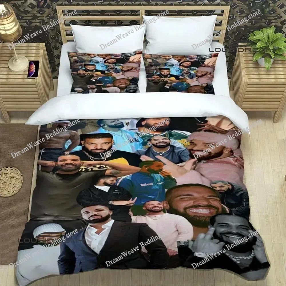 Rapper Drake 3D Printed Bedding Sets Exquisite Bed Supplies Set Duvet Cover Bed Comforter Set Bedding Set Luxury Birthday Gift96
