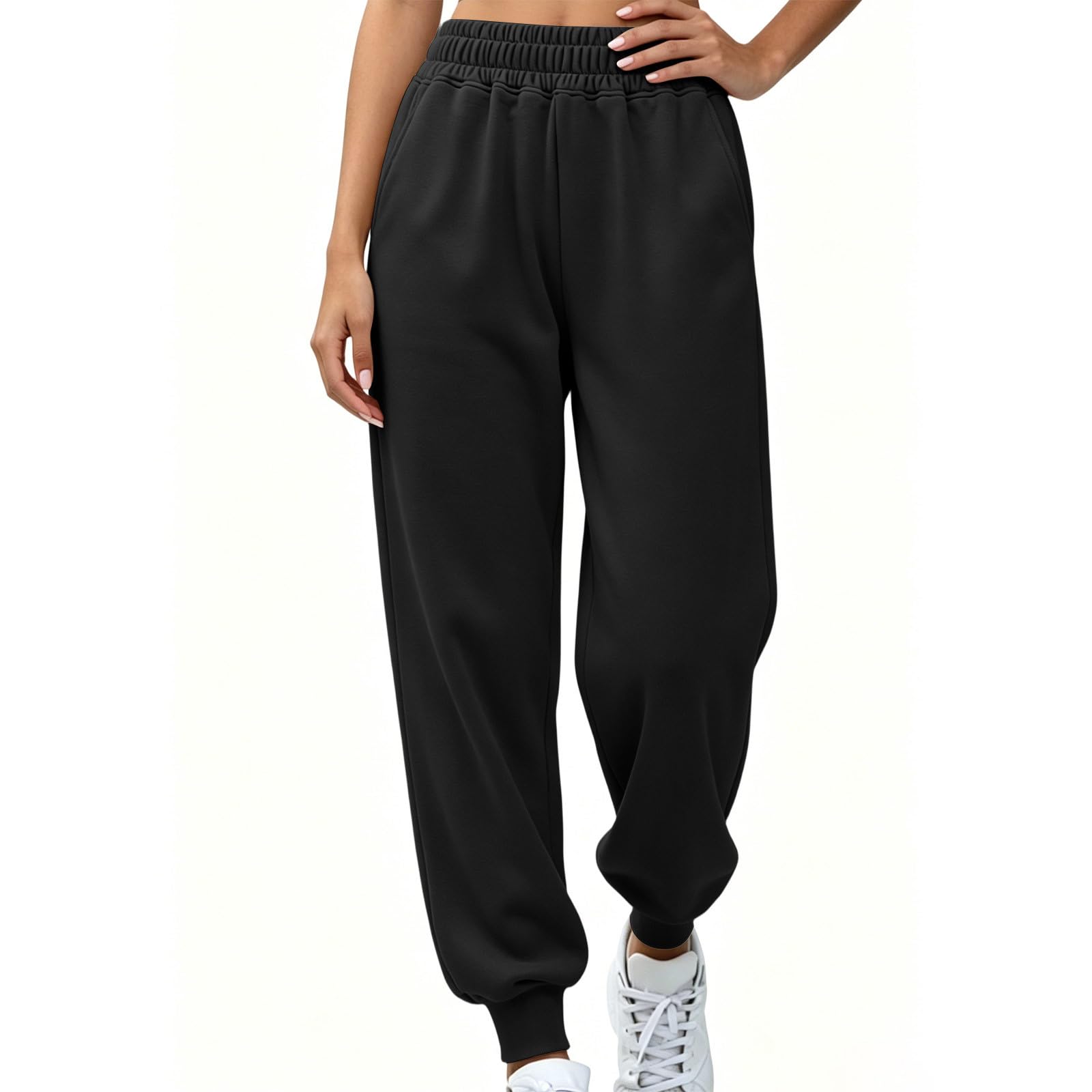 Women s Fashion -Color High-Waisted Long Casual Pants L