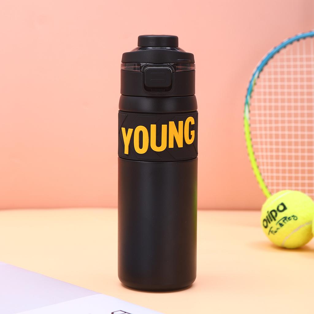 Stahl Vakuum Doppelgetränk Studenten Thermosbecher Stilvoller Sport Wasserbecher Klappbecher Tragbare Teekanne Langlebig Langlebig