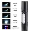 Mini Portable LED Flashlight Key Torch Camping Light Outdoor Waterproof Ultralight Fishing Hiking Emergency Lamp With Whistle
