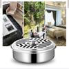 Mosquito Coils Holder Stainless Steel Mosquito Coil Box With Cover Round Mosquito Coil Tray Easy To Clean Anti-mosquito Supplies