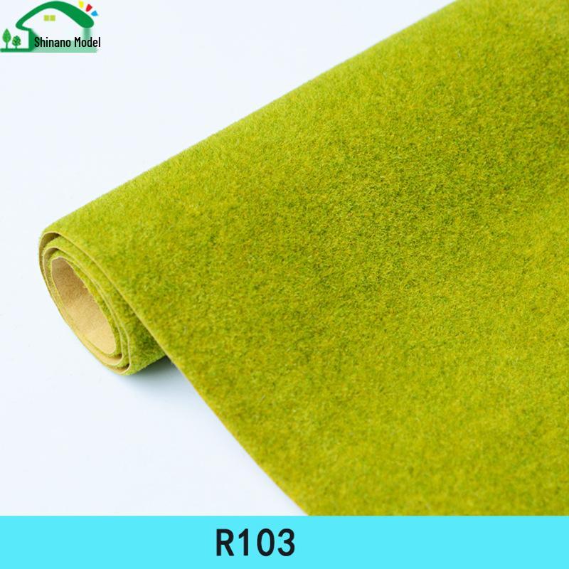 Model Turf Flocked Nylon Lawn: Simulation Grass for Miniature Landscape & Train Scenery
