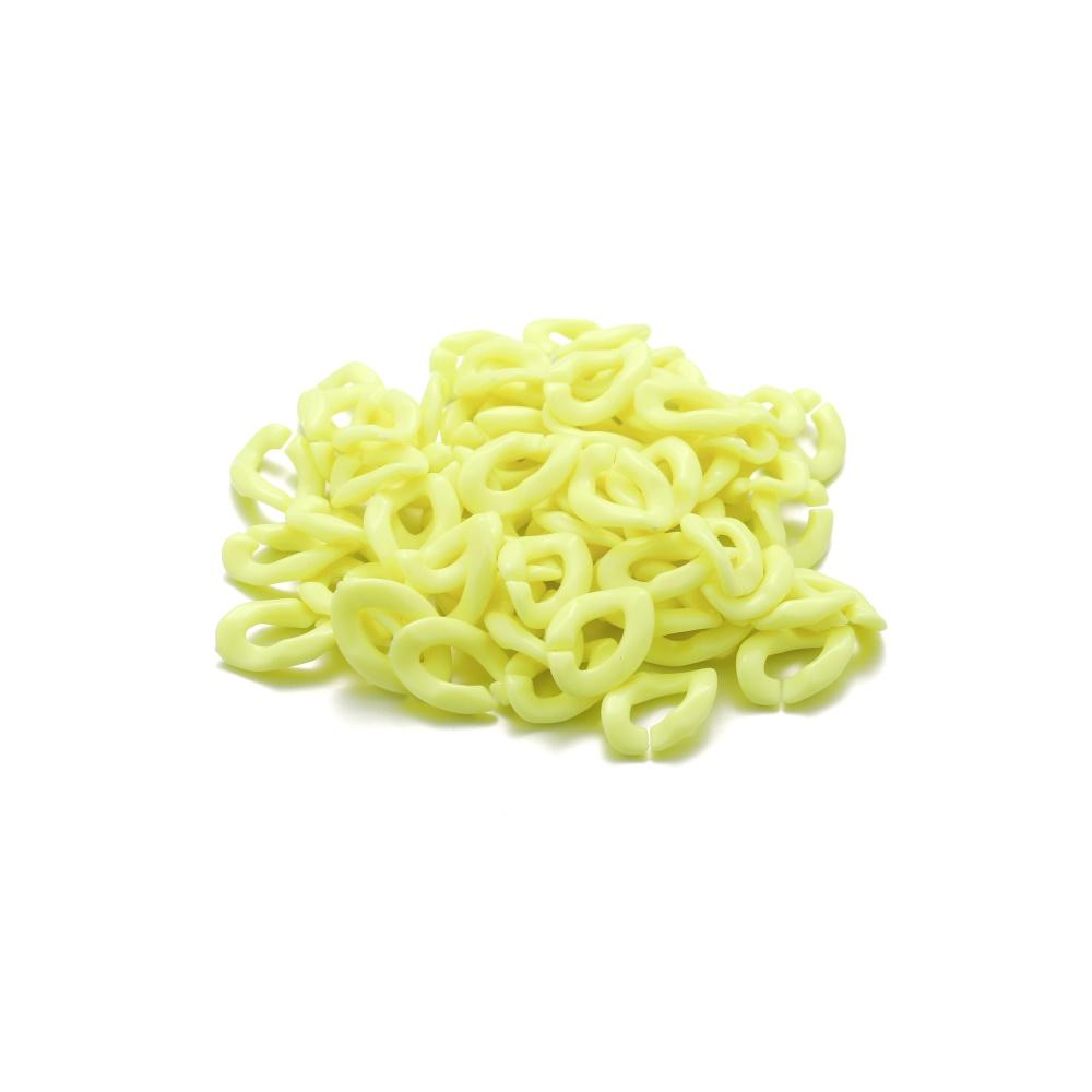 50/100Pcs Colorful Twisted Acrylic Link Chain Assembled Parts Beads for DIY Necklace Jewelry Making Findings Accessories