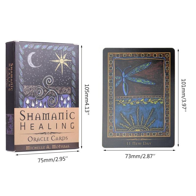 Super Shamanic Healing Oracle Cards 44 karet Balíček Tarot Anglická verze Věštění desková hra