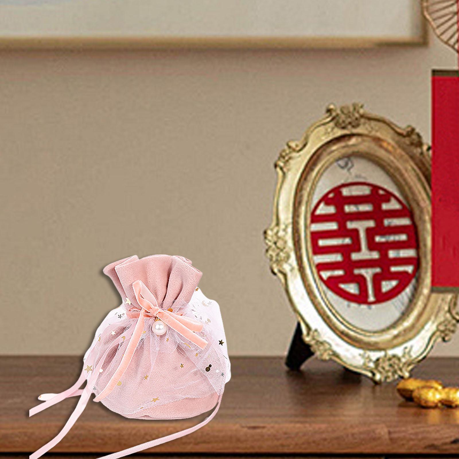 

Ювелирные изделия конфетный мешок свадебный шикарный бархат легкий мешок завязка на шнурок для свадебных сувениров выпускной подарок праздничные принадлежности помолвка розовый