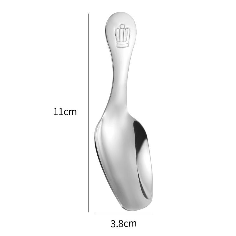 304 Stainless Steel Mini Teaspoon Tea Accessories Short Handle Ice Cream Dessert Scoop Tea Shovel Sugar Salt Spoon Kitchen Tools
