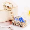 Korean Style Mini Rhinestone Beetle Keychain Charm