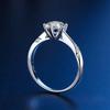 Imitation One-Carat Six-Claw Ring Female Classic Marriage Proposal Diamond Ring For Girlfriend