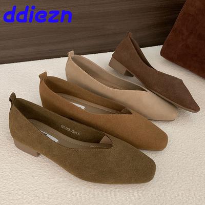 Fashion New In 2025 Office Lady Flats Shoes Slip On Footwear Casual Female Soft Fashion Shallow Women Flats With Shoes Slides