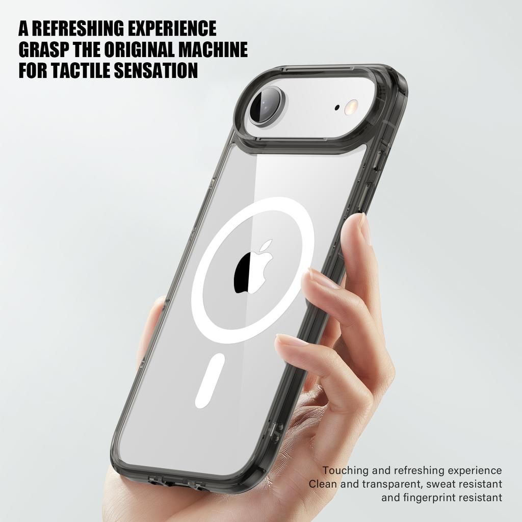 For iPhone Air Case Compatible with MagSafe TPU+PC Clear Phone Back Cover