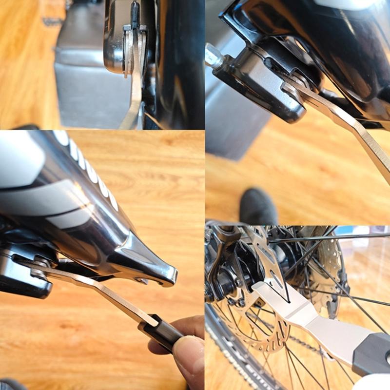 High Strength Bikes Disc Brake Alignment Wrench Tool PVC Handle Stainless Steel For Braking Performances Optimization