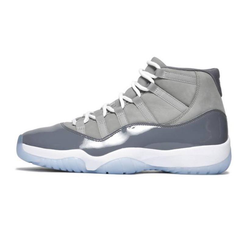 

AJ high-top basketball shoes Joe Demon King Kang buckle gamma blue cool gray sports shoes men s and women s trendy shoes 36