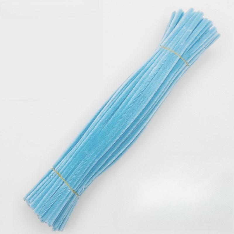500pcs Chenille Stem Pipe Kids DIY Creative Chenille Sticks Cleaners Kindergarten Educational Handmade Material Plush Strips