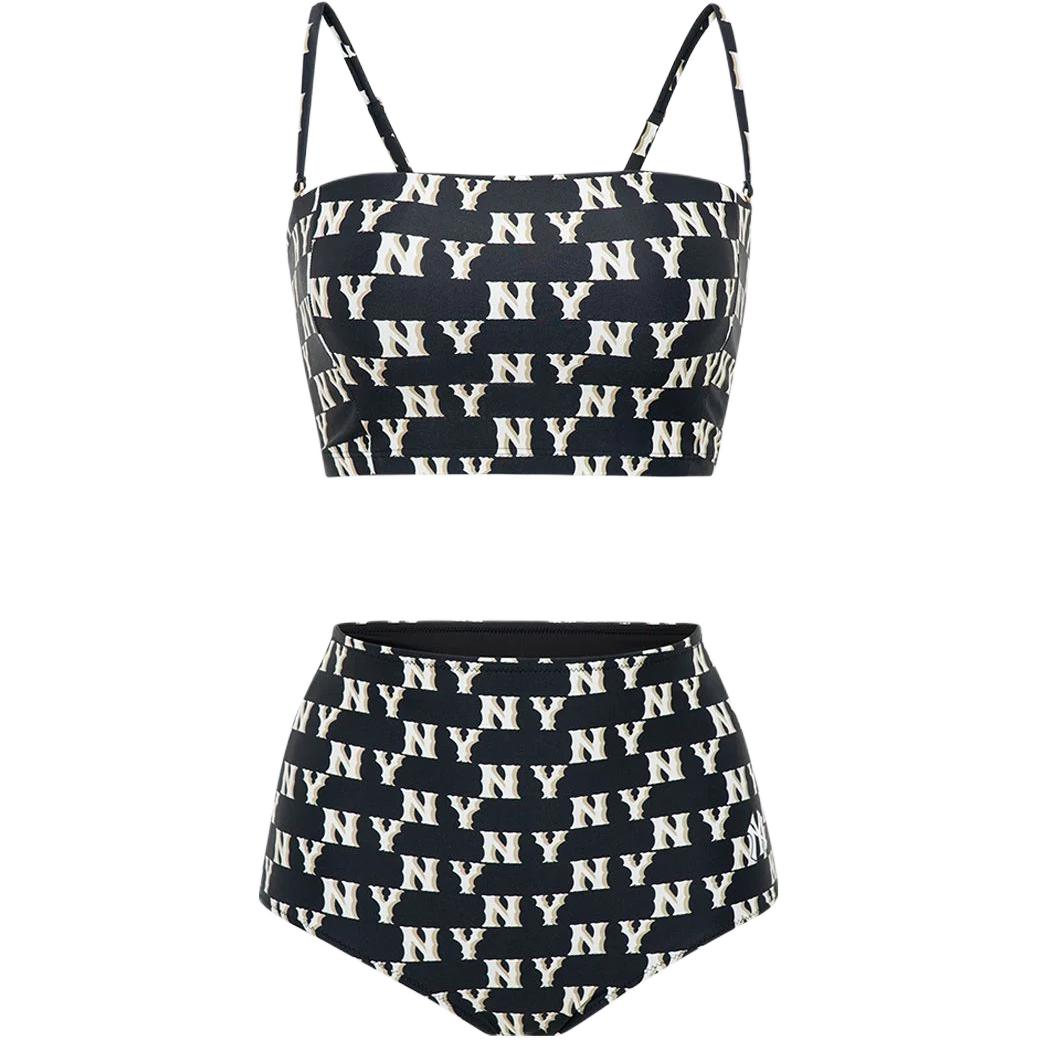 

New MLB Two Piece Swimsuit Women s Blue 3FSWM0333-50BKS S