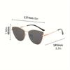 Cat Eye SunGlasses Women Metal Frame Trendy  Glasses Trendy Vintage Style Shades Cute Eyewear for Ladies