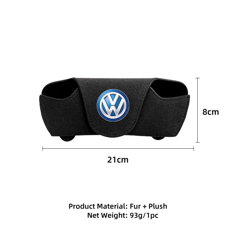 Suede Car Interior Sun Visor Glasses Box Sunglasses Storage Clip For Volkswagen VW Scirocco Jetta Beetle Golf Passat Polo Tiguan Zr0