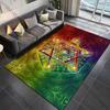 Origin of The World Metatron's Cube Muster Teppich Teppiche für Schlafzimmer Wohnzimmer Sofamatte Kreative Fußmatte Bereichsteppich Heimdekoration