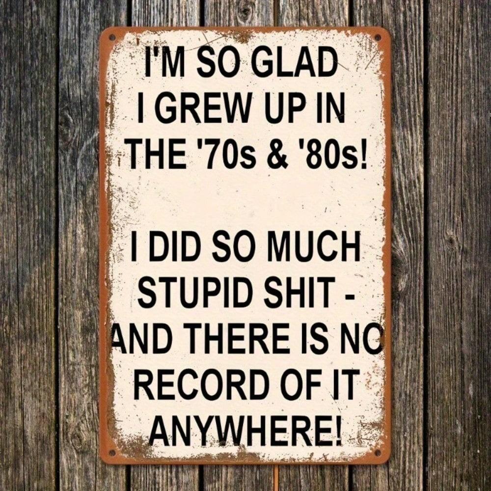 Vintage Metal Poster 2D Nostalgic Retro Sign Wall Decor for Home Garage