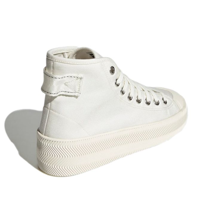Adidas Originals Nizza High Retro Casual High-Top Skate Shoes Unisex Sneakers White GW3509